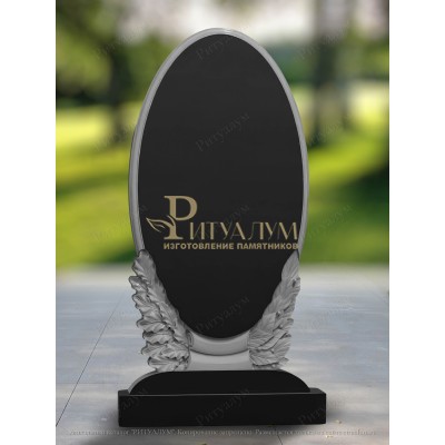 Памятник из гранита Овал 29 — ritualum.ru
